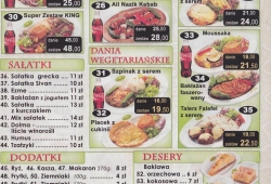 Kebab King Kabaty menu cz.2