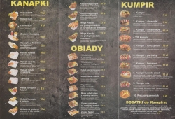 Kumpir Kebab menu dostawy na telefon cz.2