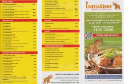 India King Ursynów menu cz. 1
