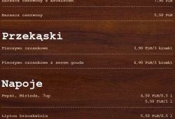 Piecuszki - menu na telefon: zupy, przekąski, napoje