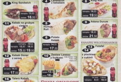 Kebab King Kabaty menu cz.1